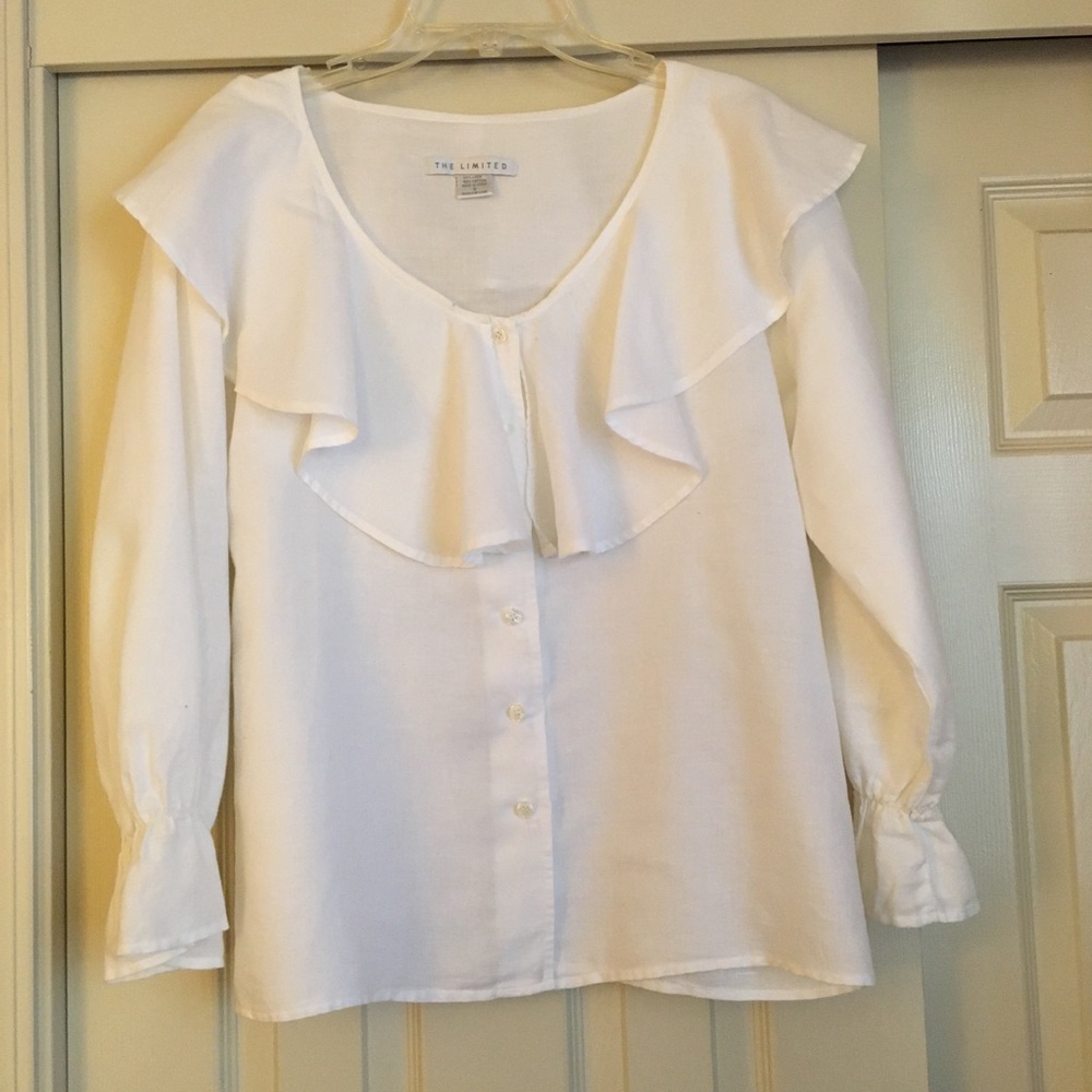 Vintage The Limited White Top Size Small